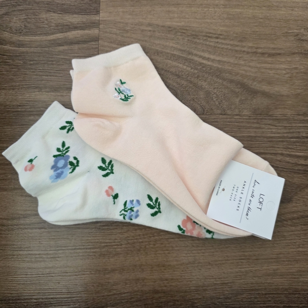 3for24 LOFT Floral Socks